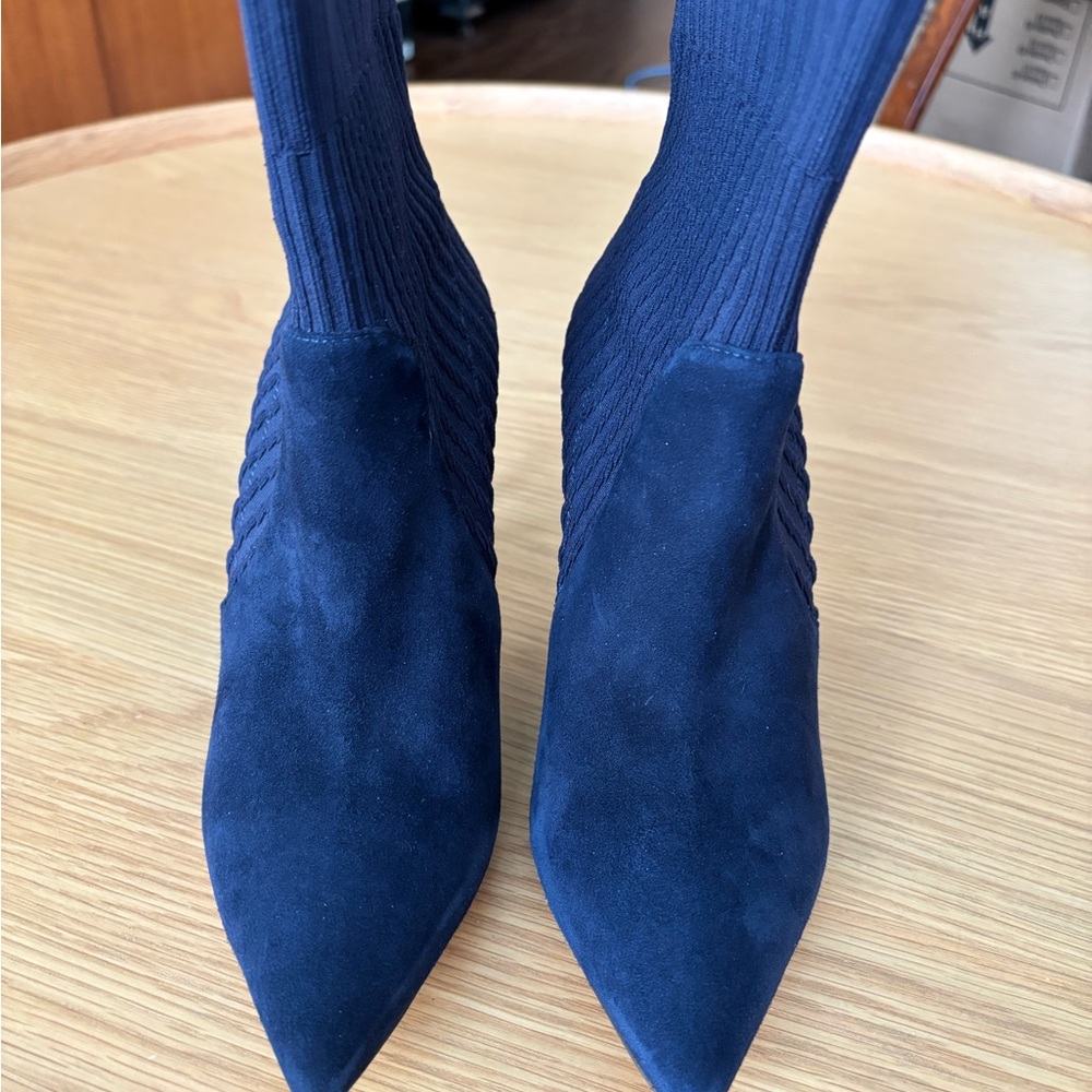 Gianvito Rossi Navy Ankle Boots